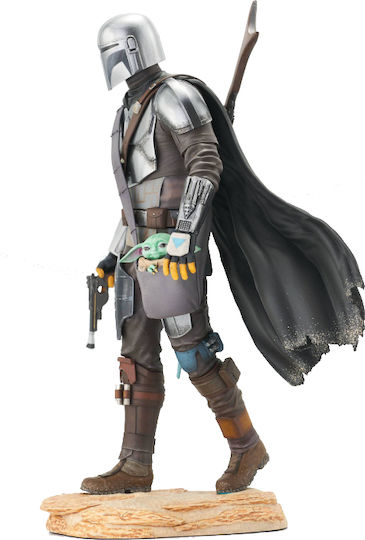 Diamond Select Toys Star Wars Mandalorian mit Child Premier Collection Sammelbare Figuren 25cm