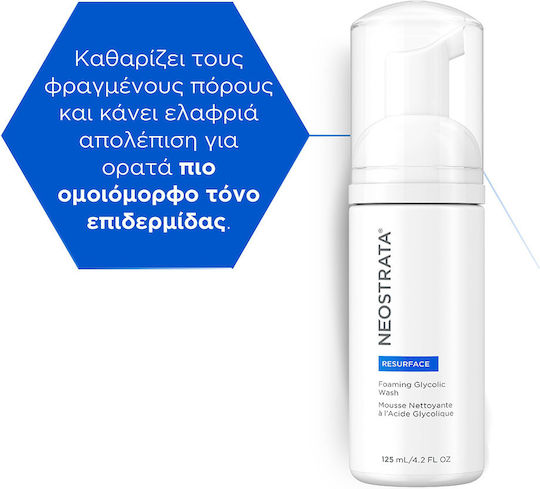 Neostrata Resurface Glycolic with Strong AHA Composition Foam Cleansing Face 125ml