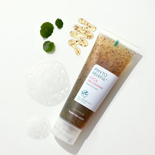 Thank You Farmer Phyto Relieful Cica Gel Gel Cleansing Face & Eyes for Acne-Prone Skin 120ml