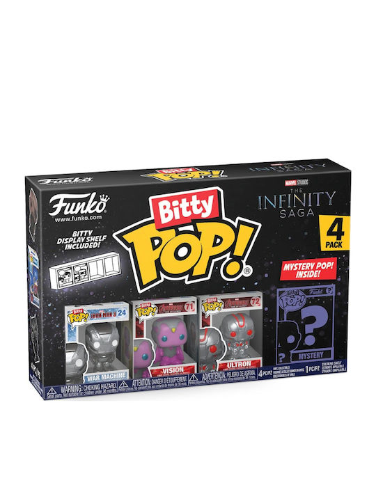Funko Bitty Pop! Marvel: Marvel - War Machine, Vision, Ultron & Chase 4-Pack Chase