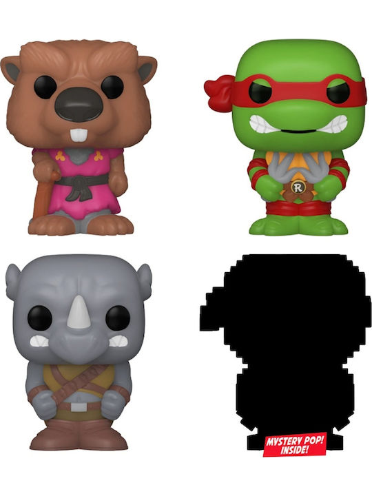 Funko Bitty Pop! Movies: Leonardo, Michelangelo, Rocksteady & Mystery Chase 4τμχ
