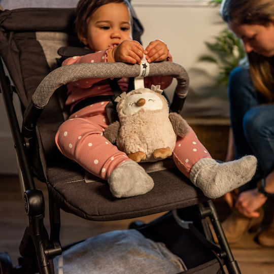 Tommee Tippee Sleep Toy Ollie Mini The Owl made of Fabric with Light and Cry Sensor for 0++ Months