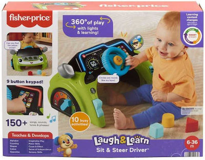 Fisher Price Όχημα Laugh & Learn Sit & Steer Driver Εκπαιδευτικό Αυτοκινητάκι