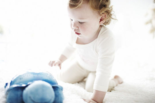 Cloud b Sleep Toy Twilight Turtle with White Noise and Light for 0++ Months Light Blu