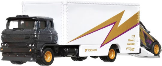 Hot Wheels Premium Car Culture Team Transport Set Cu Camion Nissan Silvia (S13) Sakura Sprinter 1:64 Pentru 3+ Ani
