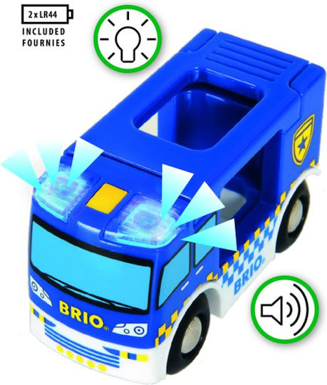 Brio Toys Police Van Αυτοκινητάκι Αστυνομικό για 3+ Ετών