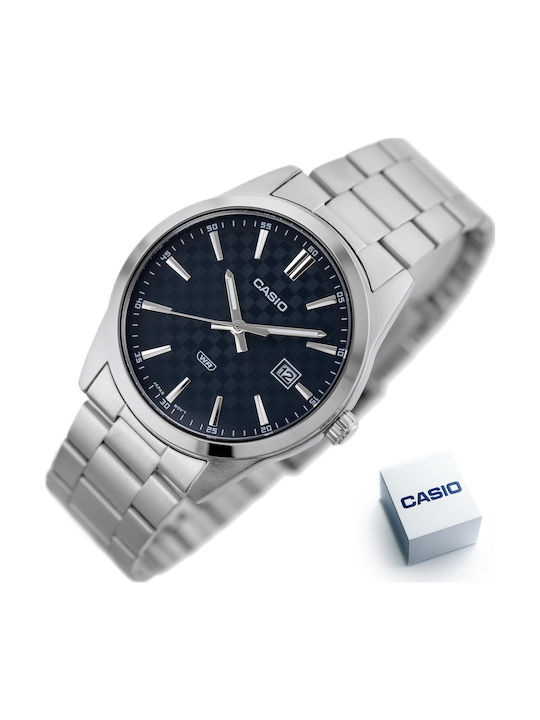 Casio Men's Watch 41mm Battery with Silver Metal Bracelet