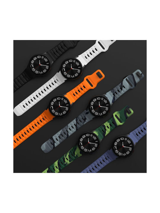 Tech-Protect Каишка Силикон с Pin Оранжев (Galaxy Watch 4/5/5 Pro/6/7/FE, Tech-Protect)