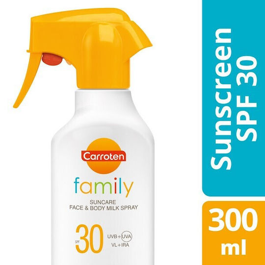 Carroten Family Suncare Waterproof Sunscreen Cream For Face & Body SPF30 In Spray