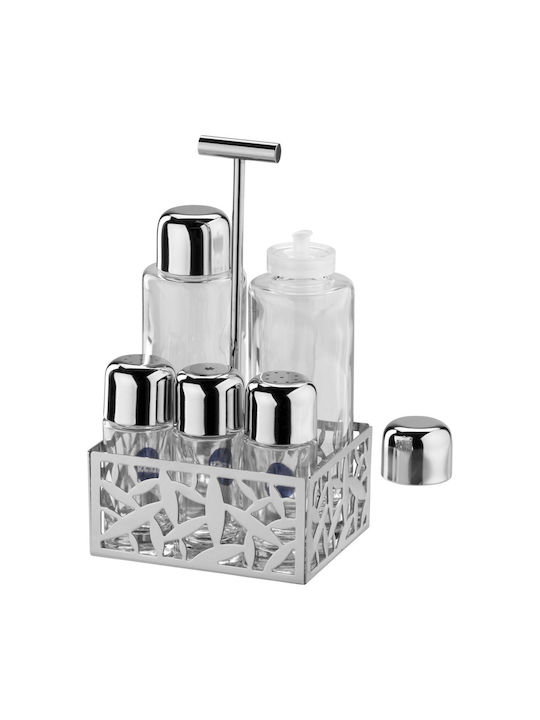Alessi Öl- & Essigspender-Set Glas mit Ausgießer