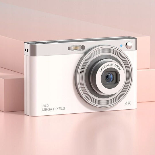 XREC C13 Compact Φωτογραφική Μηχανή Οπτικού Ζουμ 8x με Οθόνη 2.88" και Ανάλυση Video 640 x 480 pixels Λευκή