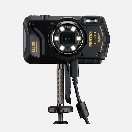 Ricoh Pentax WG-8 Compact Φωτογραφική Μηχανή 20MP Οπτικού Ζουμ 5x με Οθόνη 3" και Ανάλυση Video Full HD (1080p) Μαύρη