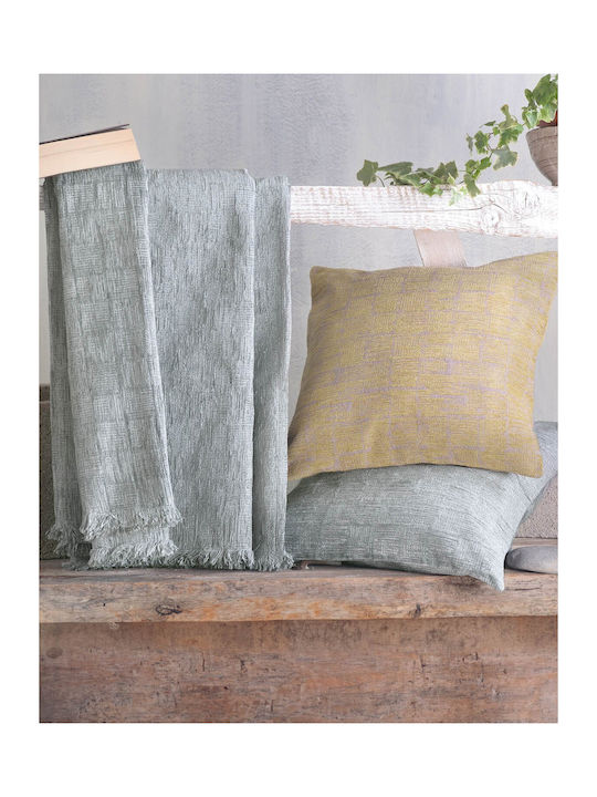 Rythmos Kevya Ριχτάρι Τετραθέσιου Καναπέ Δύο 'Οψεων Chenille 180x330εκ. Ώχρα 117-178-2492