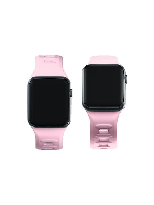 3MK Λουράκι Σιλικόνης με Pin Ροζ (Apple Watch 42/44/45/49 mm, 3MK)