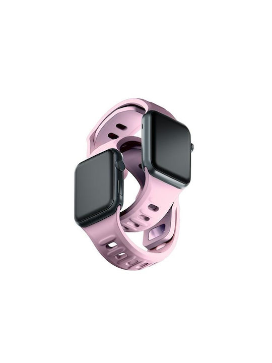 3MK Λουράκι Σιλικόνης με Pin Ροζ (Apple Watch 42/44/45/49 mm, 3MK)