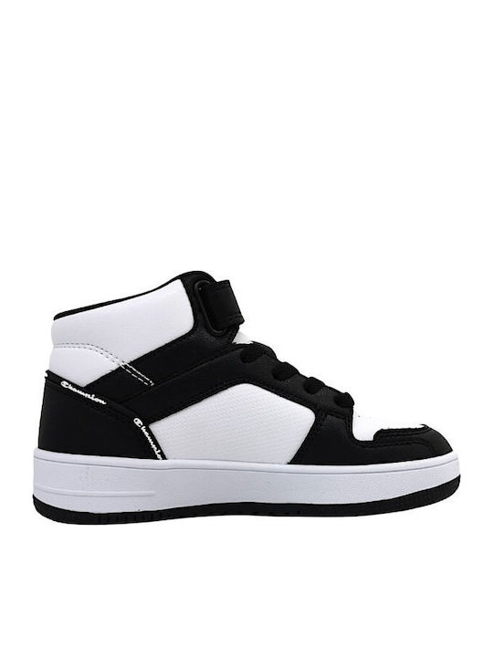 Παιδικά Sneakers High με Σκρατς White / Black