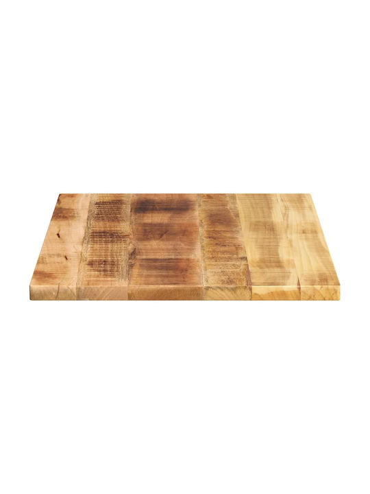 vidaXL Правоъгълена Повърхност на масата Масивно дърво Mango - Brown 70x50x3.8см 371393 1бр
