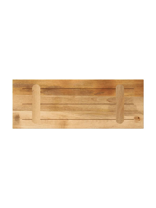 vidaXL Правоъгълена Повърхност на масата Масивно дърво Mango - Brown 70x40x3.8см 371382 1бр