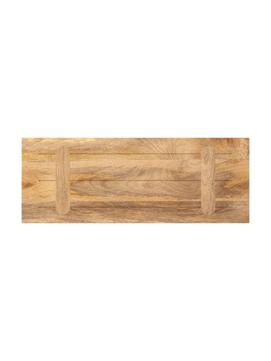 vidaXL Правоъгълена Повърхност на масата Масивно дърво Mango - Brown 80x20x2.5см 371424 1бр