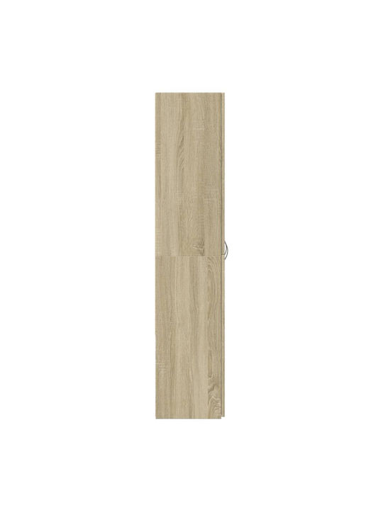 Office Storage Chipboard Closet Coffee L60xW32xH153cm