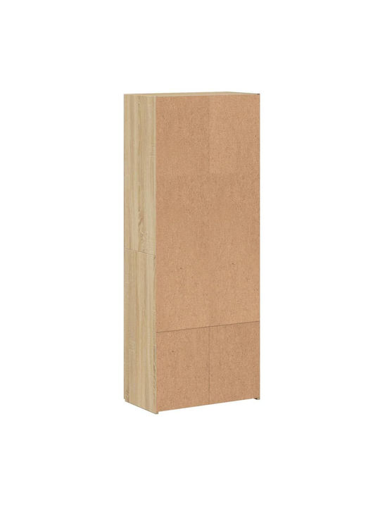Office Storage Chipboard Closet Coffee L60xW32xH153cm