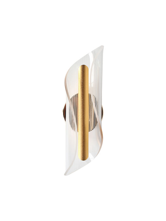Keskor Leuchte Wand mit Integrierter LED Gold 10x11x10cm