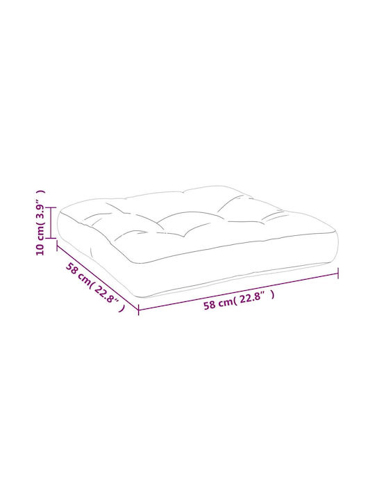vidaXL Pernă Waterproof Pentru Bancă Perne Pentru Scaune De Grădină Multicolor 58x58cm