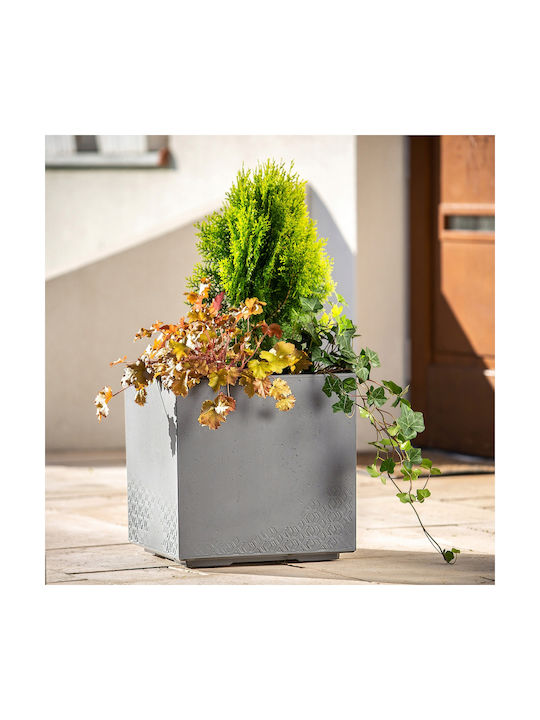 Kadax Ghiveci Plastic Antracit 40x40x40cm.