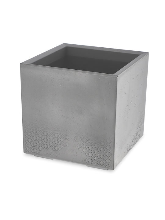 Kadax Ghiveci Plastic Antracit 40x40x40cm.