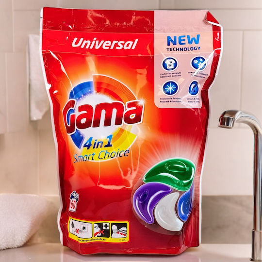 Gama Brands Απορρυπαντικό για Χρωματιστά Ρούχα (60 Κάψουλες)
