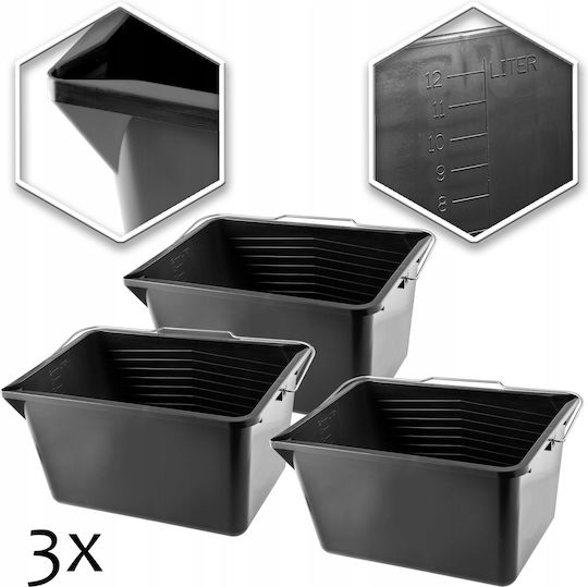 Kadax Anrührbecher 3Stück Black