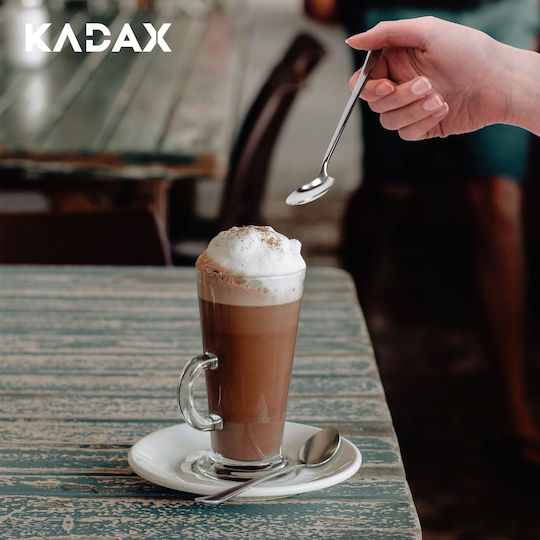 Kadax Löffelset Kaffee/Tee Edelstahl Silber 6Stück