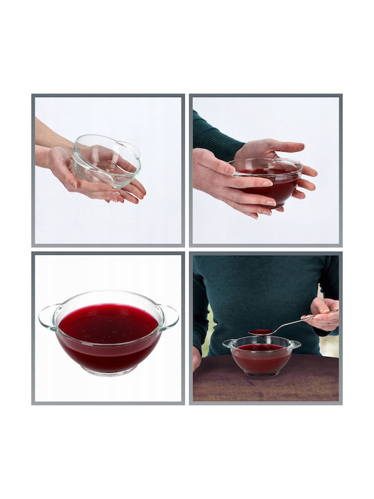 Kadax Bol de Servire Rotund Sticlă Transparent 6buc