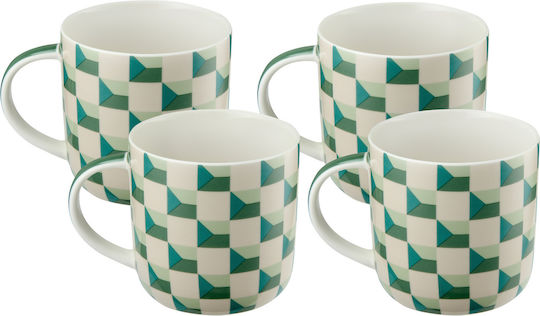 Maxwell & Williams Cană Ceramică Verde 480ml 4buc
