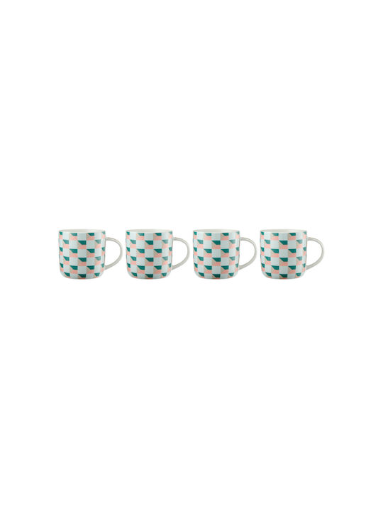 Maxwell & Williams Becher Keramik Blau 480ml 4Stück