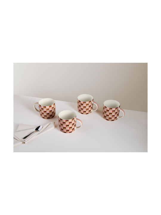Maxwell & Williams Mug Ceramic Orange 480ml 4pcs