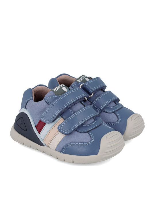 Kids Sneakers High with Scratch Blue