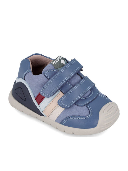 Kids Sneakers High with Scratch Blue