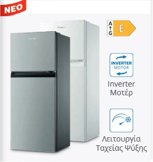 Inventor Frigider cu două uși 413lt Total NoFrost Î172.3xL70xA67cm. Inox DP1770IN