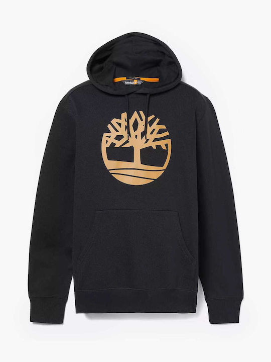 Timberland Herren Sweatshirt mit Kapuze und Taschen black