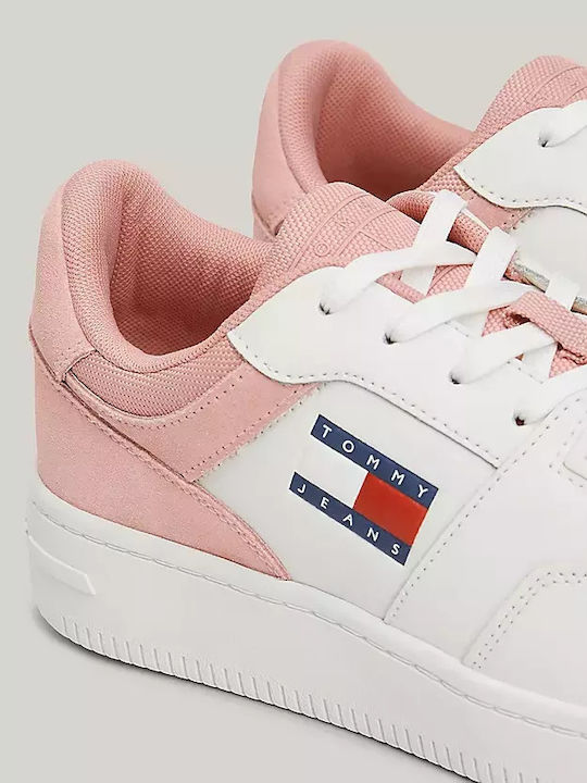 Retro Basket Mix Adidași Pentru Femei Albi / Roz
