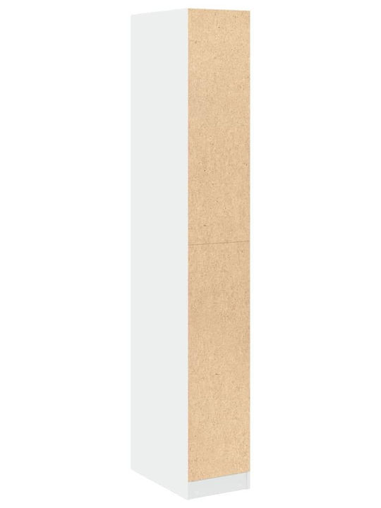 vidaXL Kleiderständer Weiß 30x50x200cm