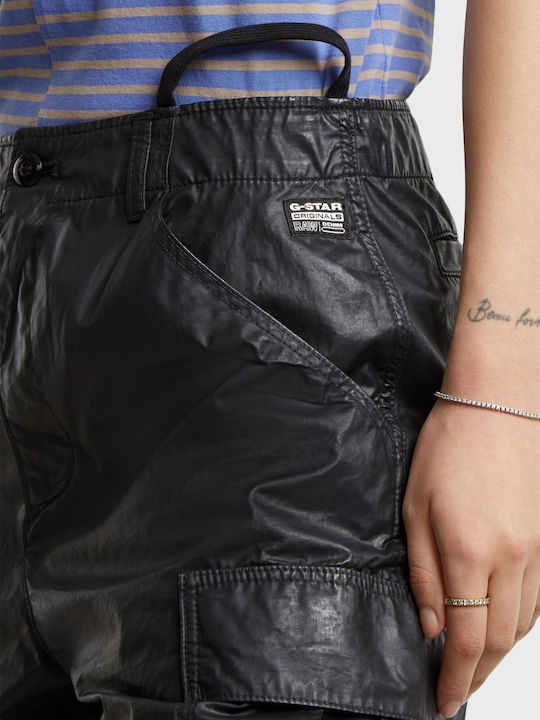 Dama Tesatura Pantaloni Cargo Black