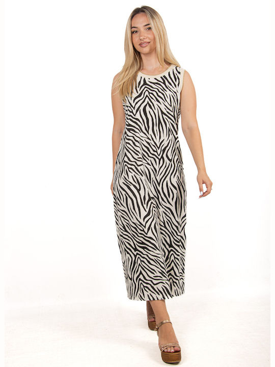 Zebra-Jerseykleid