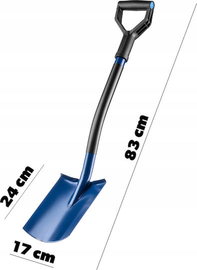 Kadax Snow Shovel with Shaft 83cm and Plastic Handle