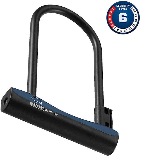 Abus Buffo 34/180HB230 Bicycle Pedal Lock with Key Black