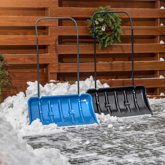 Kadax Schneeschaufel Rollend mit Holzgriff 45cm