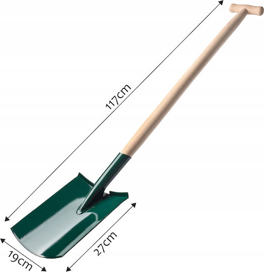 Kadax Φτυάρι με Ξύλινο Κοντάρι 117cm