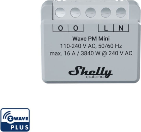 Shelly Wave Pm Mini Intelligenter Schalter 1 Kanal Wi-Fi Z-Wave & RF 16A