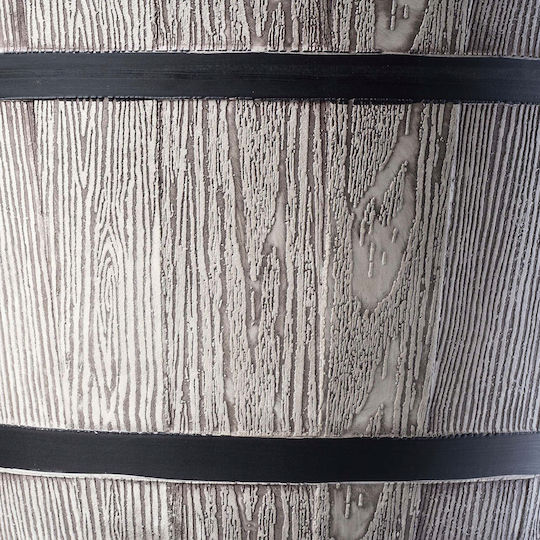 Kadax Γλάστρα Βαρέλι Πλαστικό Light Gray 40εκ.